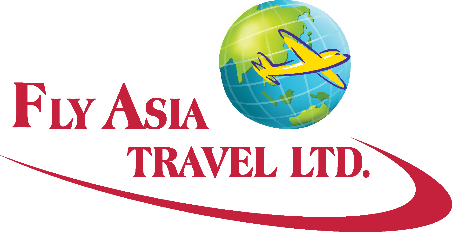 Fly Asia Travel Logo Vector Logo